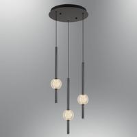 Özcan Aydınlatma 4133-3A-24 Pearl 3'Lü Sarkıt Platin