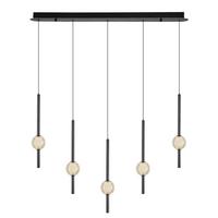 Özcan Aydınlatma 4133-5As-24 Pearl 5'Li Sıralı Sarkıt Platin