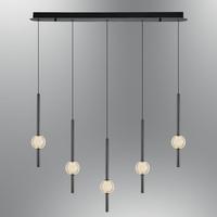 Özcan Aydınlatma 4133-5As-24 Pearl 5'Li Sıralı Sarkıt Platin