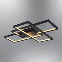 Özcan Aydınlatma 4158-1-19 Square 3'Lü Plafonyer Siyah 