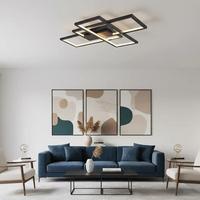 Özcan Aydınlatma 4158-1-19 Square 3'Lü Plafonyer Siyah 