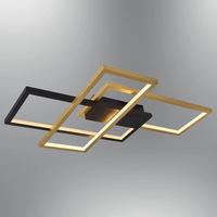 Özcan Aydınlatma 4158-1-20 Square 3'Lü Plafonyer Siyah-Eskitme