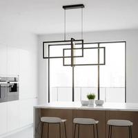 Özcan Aydınlatma 4158-1Ad-19 Square 3'Lü Dikey Sarkıt Siyah