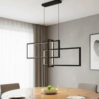 Özcan Aydınlatma 4158-1Ad-19 Square 3'Lü Dikey Sarkıt Siyah