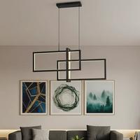 Özcan Aydınlatma 4158-1Ad-19 Square 3'Lü Dikey Sarkıt Siyah