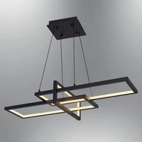 Özcan Aydınlatma 4158-1Ay-19 Square 3'Lü Yatay Sarkıt Siyah