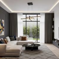 Özcan Aydınlatma 4158-1Ay-20 Square 3'Lü Yatay Sarkıt Eskitme