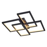 Özcan Aydınlatma 4158-2-19 Square 4'Lü Plafonyer Siyah