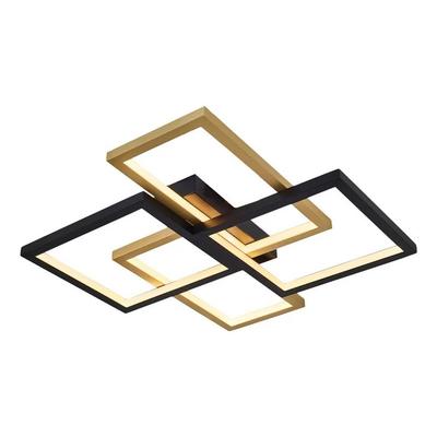 Özcan Aydınlatma 4158-2-20 Square 4'Lü Plafonyer Siyah-Eskitme