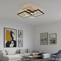 Özcan Aydınlatma 4158-2-20 Square 4'Lü Plafonyer Siyah-Eskitme