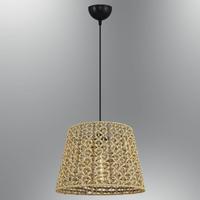 Özcan Aydınlatma 4458-43 Tekli Hasır Sarkıt 35*25Cm Ahşap