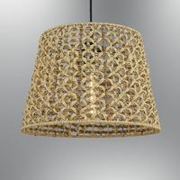 Özcan Aydınlatma 4458-43 Tekli Hasır Sarkıt 35*25Cm Ahşap
