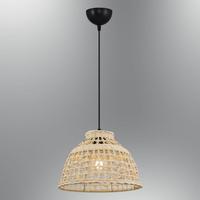 Özcan Aydınlatma 4458-44 Tekli Hasır Sarkıt 30*22Cm Ahşap