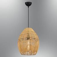 Özcan Aydınlatma 4458-45 Tekli Hasır Sarkıt 30x37.5Cm Ahşap