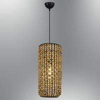 Özcan Aydınlatma 4458-46 Tekli Hasır Sarkıt 24*52Cm Ahşap