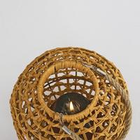 Özcan Aydınlatma 4458-47 Hasır Mumluk 22*24Cm Ahşap