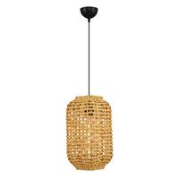 Özcan Aydınlatma 4458-52 Tekli Hasır Sarkıt 25*36Cm Ahşap