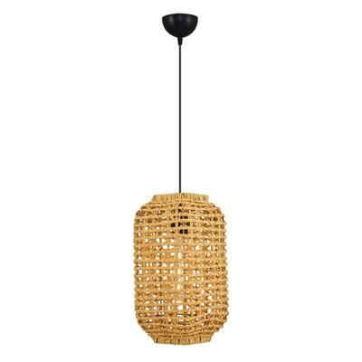 Özcan Aydınlatma 4458-52 Tekli Hasır Sarkıt 25*36Cm Ahşap