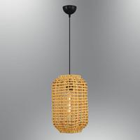 Özcan Aydınlatma 4458-52 Tekli Hasır Sarkıt 25*36Cm Ahşap