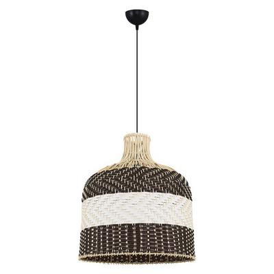 Özcan Aydınlatma 4458-53 Tekli Hasır Sarkıt 45*50Cm Ahşap