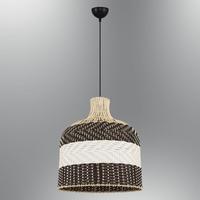 Özcan Aydınlatma 4458-53 Tekli Hasır Sarkıt 45*50Cm Ahşap