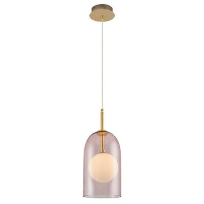Özcan Aydınlatma 4738-2A-10 Supa Tekli Uzun Cam Sarkıt Pembe