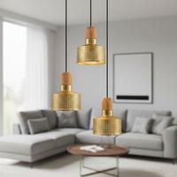 Özcan Aydınlatma 6461-3A Kanaviçe 3 Lü Sarkıt Eskitme