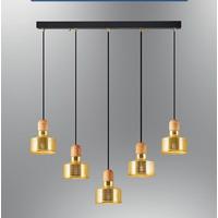 Özcan Aydınlatma 6461-5AS Kanaviçe 5 Lİ SIRALI SARKIT 