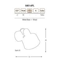 Özcan Aydınlatma 6461-APL Kanaviçe Aplik Eskitme