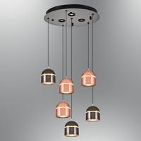 Özcan Aydınlatma Domm 6'Lı Mix Sarkıt Rose-Platin Mix 2808-6A-3224