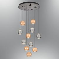 Özcan Aydınlatma Roge 11'Li Mıx Sarkıt Sarı-Platin Mix 2806-11A-0324