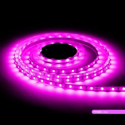Pembe Şerit Led 10 Çipli İç Mekan 5 Metre