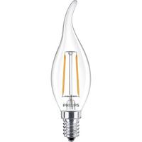 Philips 2 W (25W) Kıvrık Rustik LED Mum Ampul Şeffaf Cam Sarı Işık