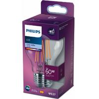 Philips LED Classic Şeffaf Filament Ampul 7W 850 Lumen 4000K Gunışığı Işık A60 E27 Duy
