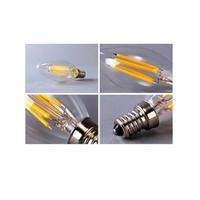 Rustik Led Ampül C35 2700K Sarı Işık 220V 4W E14 3 Adet