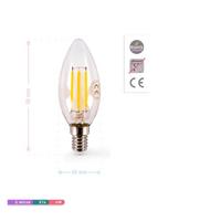 Rustik Led Ampül C35 2700K Sarı Işık 220V 4W E14 3 Adet