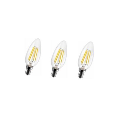 Rustik Led Ampül C35 6500K Beyaz Işık 220V 4W E14 3 Adet