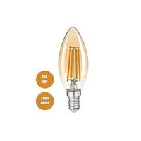 Rustik Led Ampül C35 Amber Işık 220V 4W E14 3 Adet