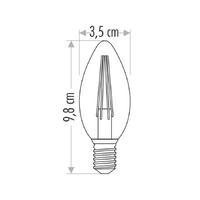 Rustik Led Ampül C35 Amber Işık 220V 4W E14 3 Adet