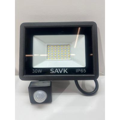 Sensörlü LED Projektör 30 Watt 6500k Beyaz Işık Şavk