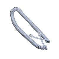 Telefon Ahize Spiral Gri Kordon Kablosu