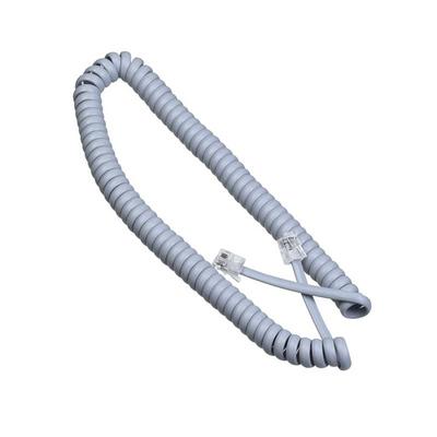 Telefon Ahize Spiral Gri Kordon Kablosu