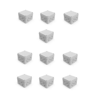 Termo Plastik Buat 110x110x74 (8 Çıkışlı) Gri Gövde 10 Adet