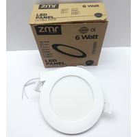 Zmr 6W Panel Led Spot Armatür Beyaz Gövde Beyaz Işık 2 Adet