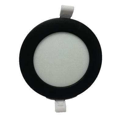 Zmr 6W Panel Led Spot Armatür Siyah Gövde Beyaz Işık 2 Adet