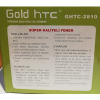 GHTC-2810 5W Power Ledli El Feneri Gold Htc