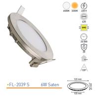 Forlife Sıva Altı LED Spot Saten Gövde Beyaz Işık 6W FL-2039 S