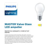 Philips Master Value LedBulb 11.2w-100w E27 2700k Dim Edilebilir Led Ampül